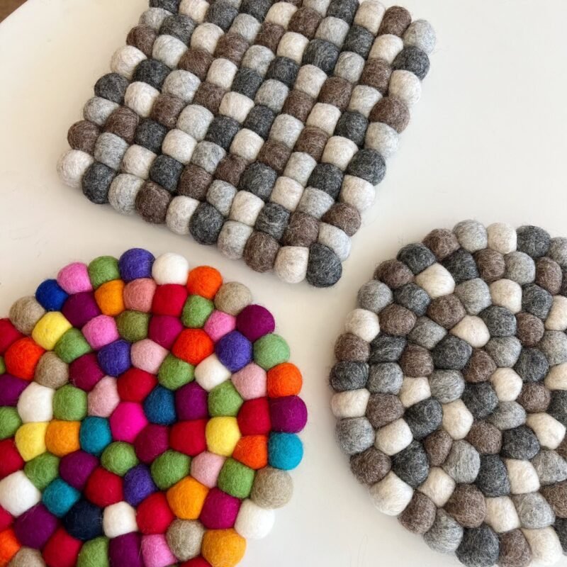 WOOLEN FELT TRIVETS
