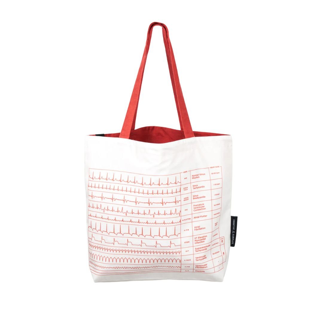HEARTBEAT CANVAS SHOULDER TOTE - Image 2
