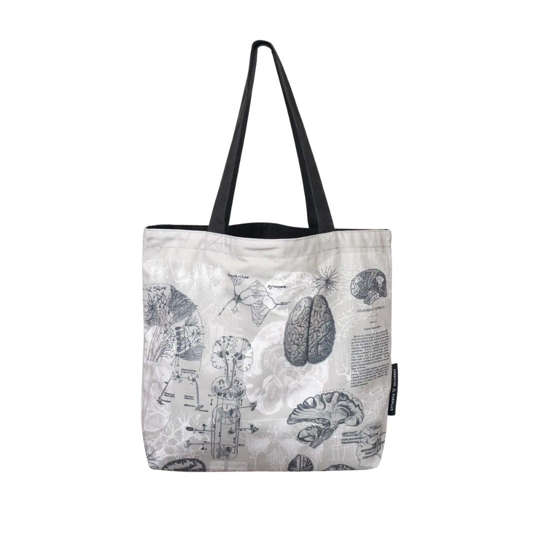 BRAIN ANATOMY CANVAS SHOULDER TOTE - Image 2