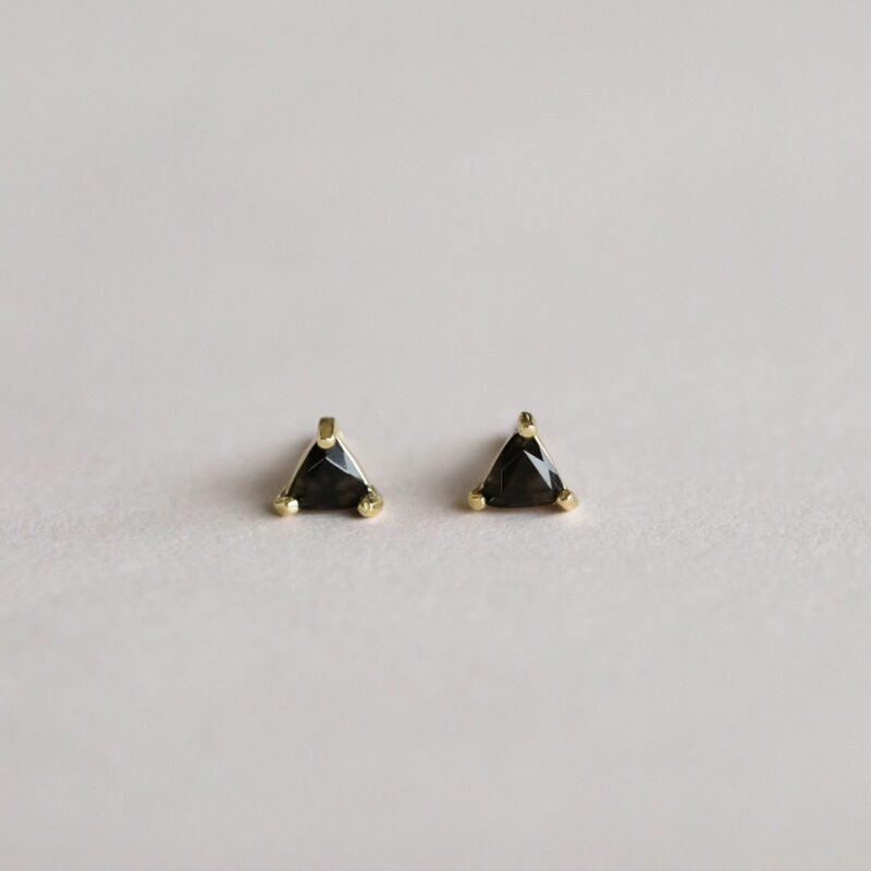 BLACK TOURMALINE MINI ENERGY GEM EARRINGS